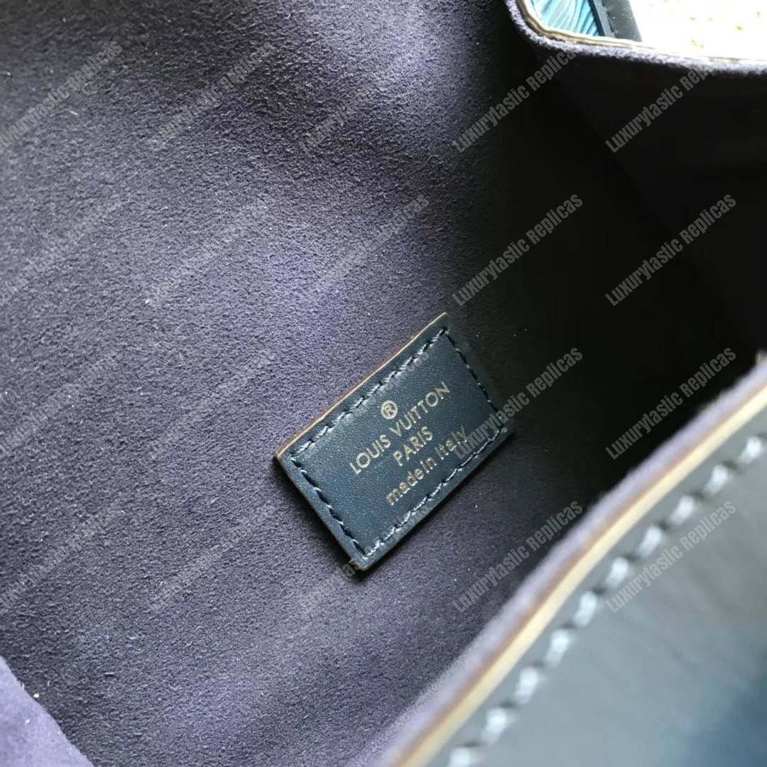 LV Messenger Bag Epi Leather Blue 2017