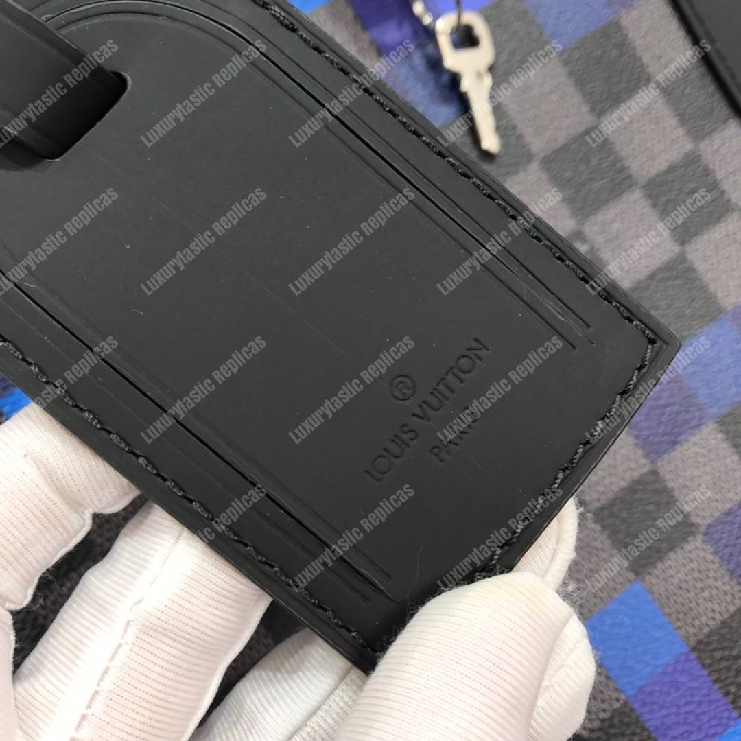 LV Keepall Bandoulière 50 Blue Pixel