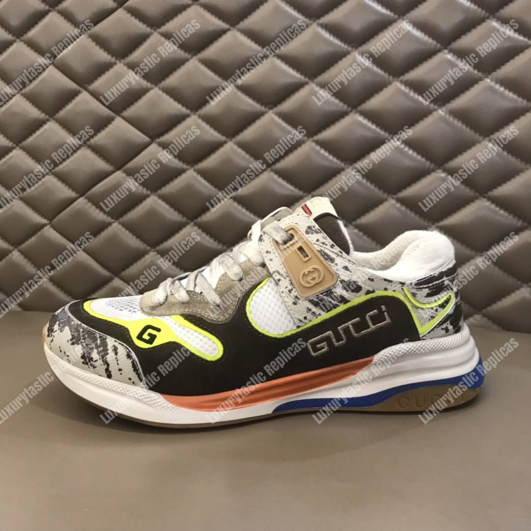 G*u*i ultrapace sneaker brown/yellow lining