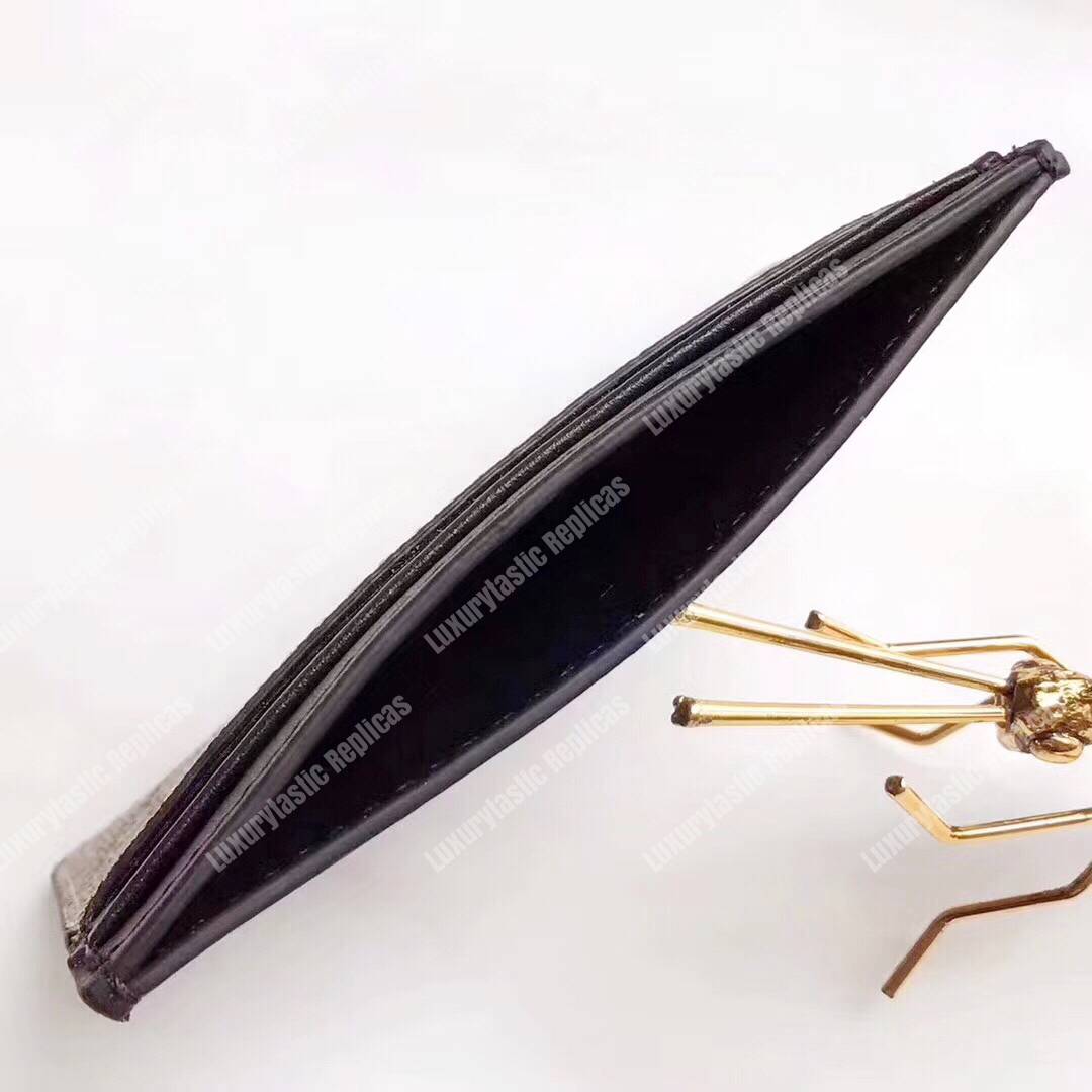 G*u*i tiger print gg sup*e card case