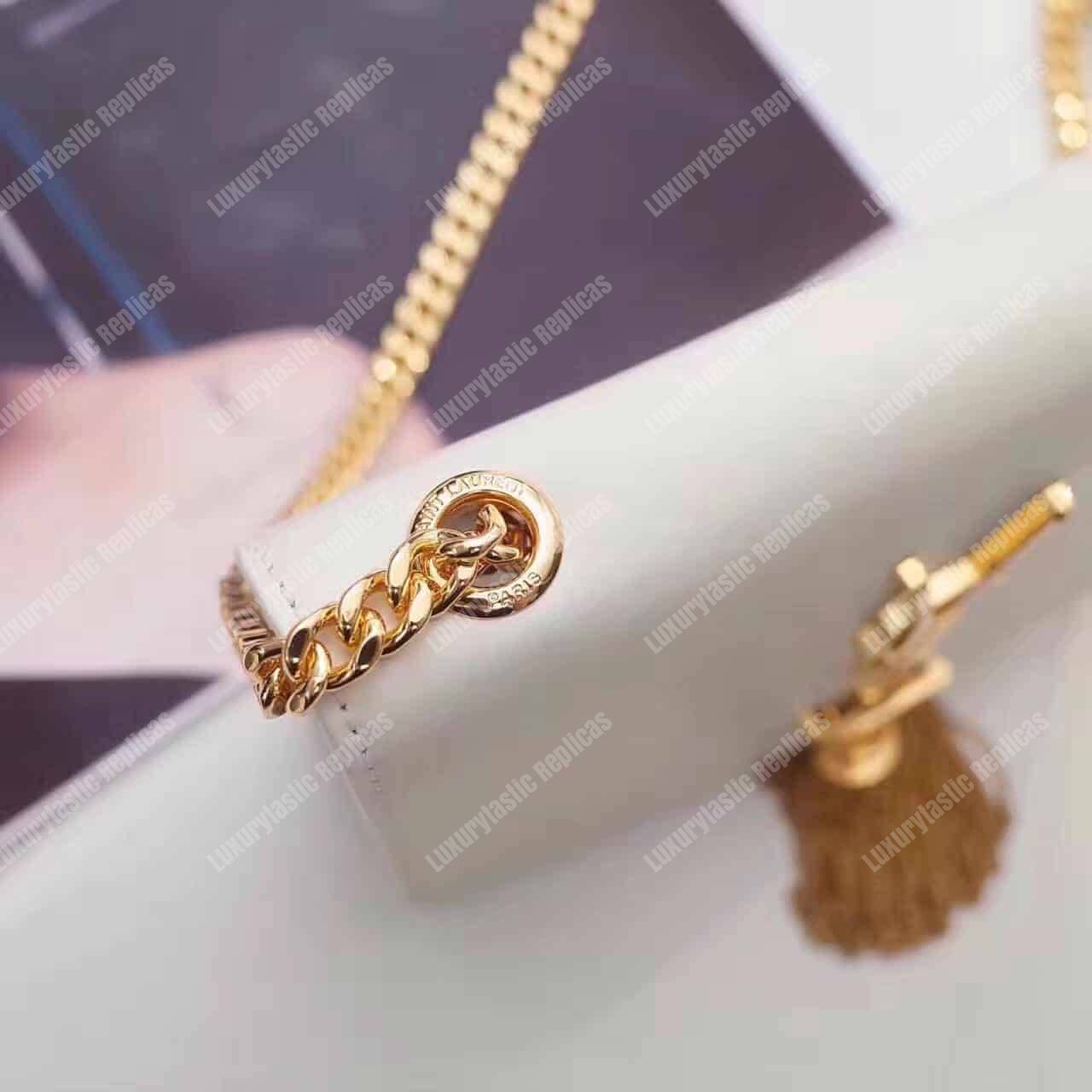 Saint Laurent Classic Small Kate Tassel Chain White