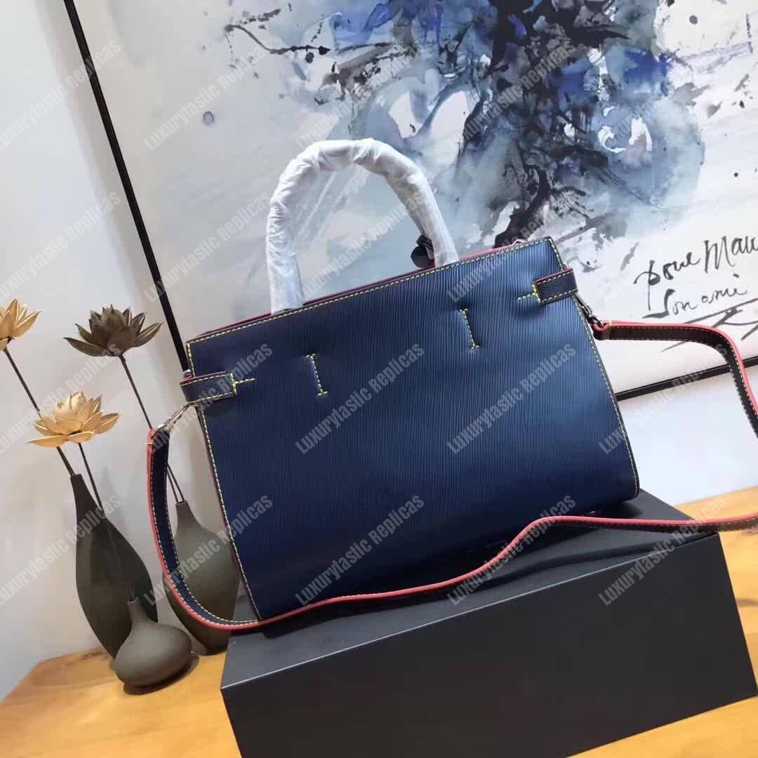 LV Twist Tote Epi Leather Indigo