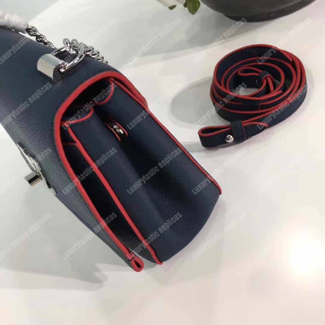 LV Lockme II BB Bag Taurillon Leather Marine Rouge