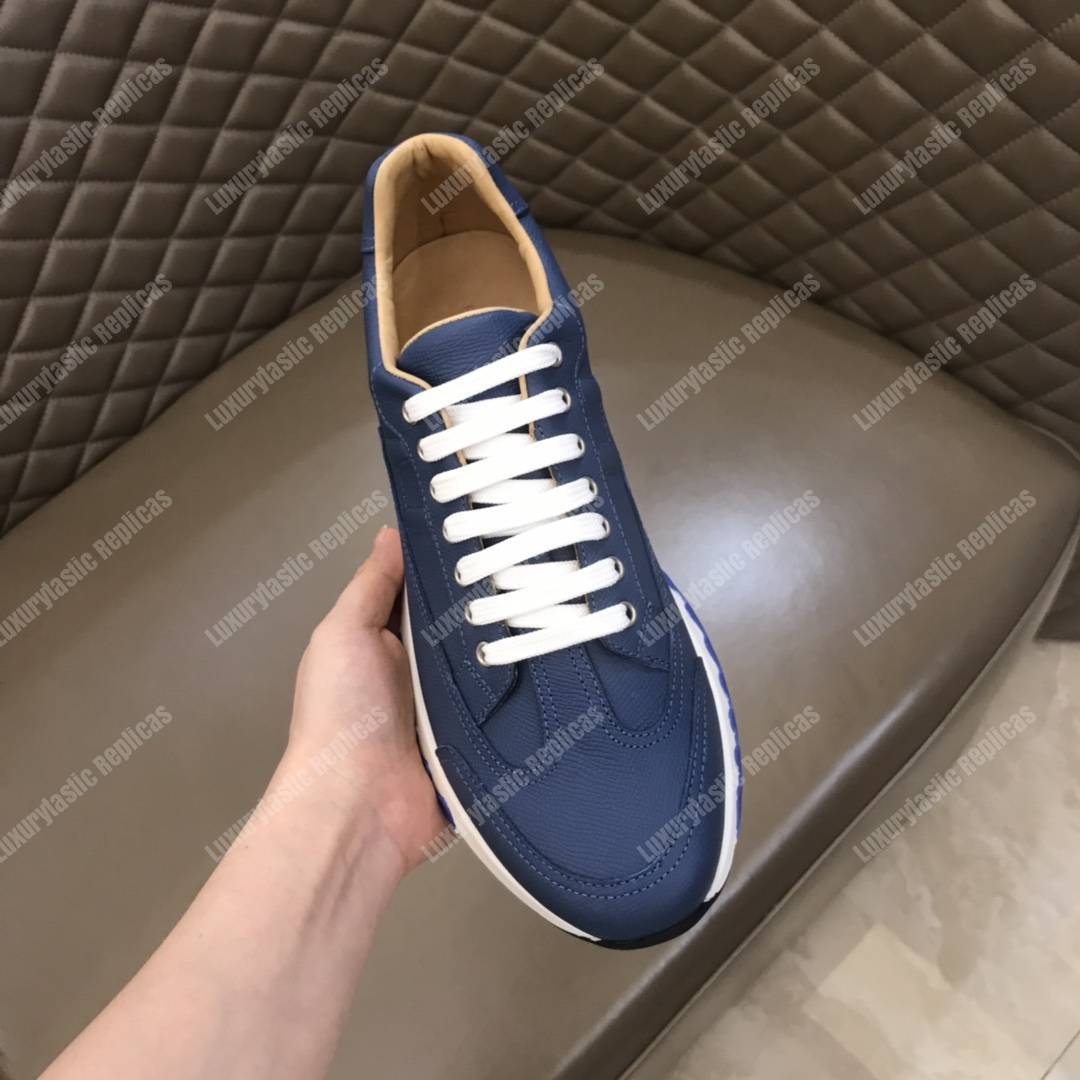 H**mes trail sneaker blue