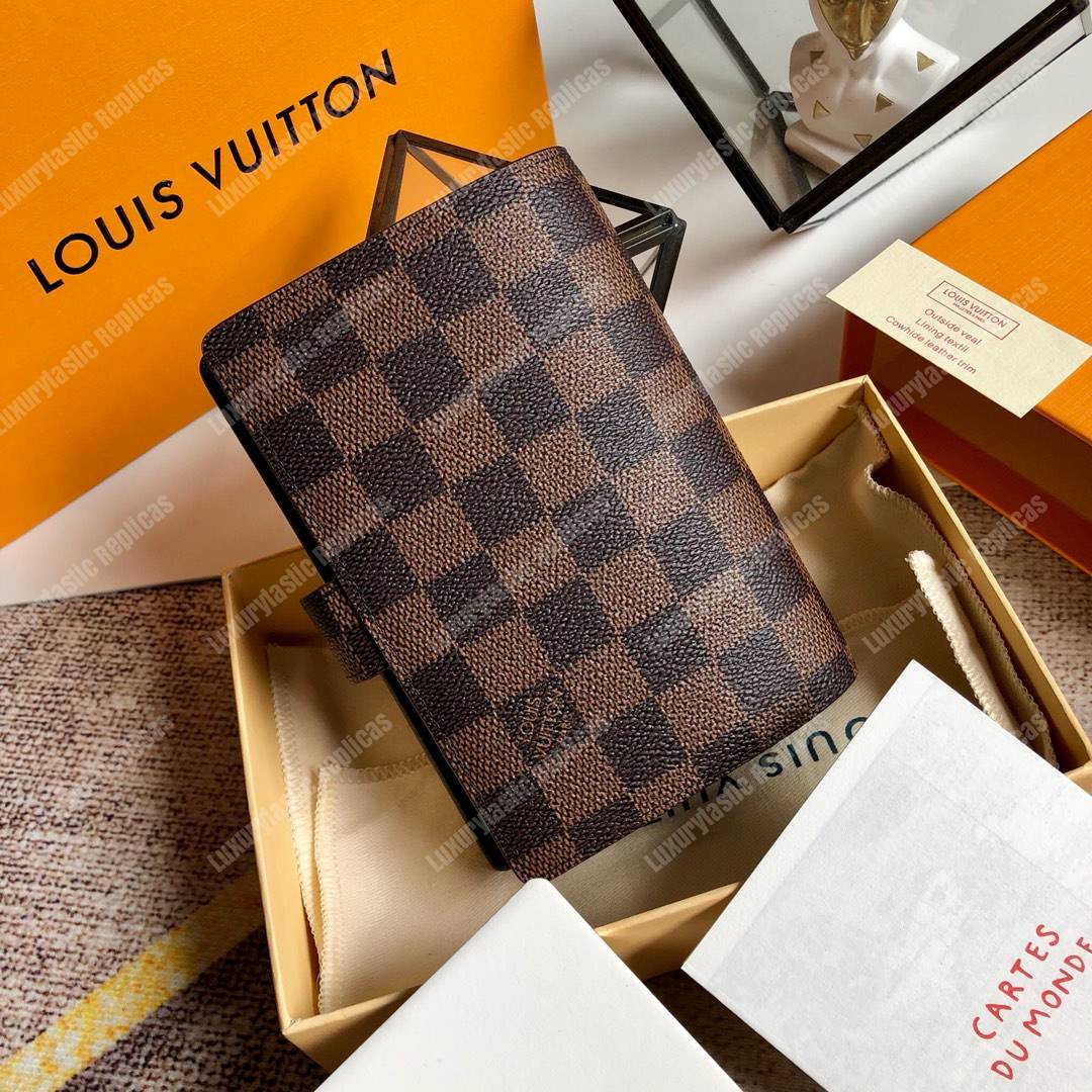 LV Small Ring Agenda Cover Damier Ebene