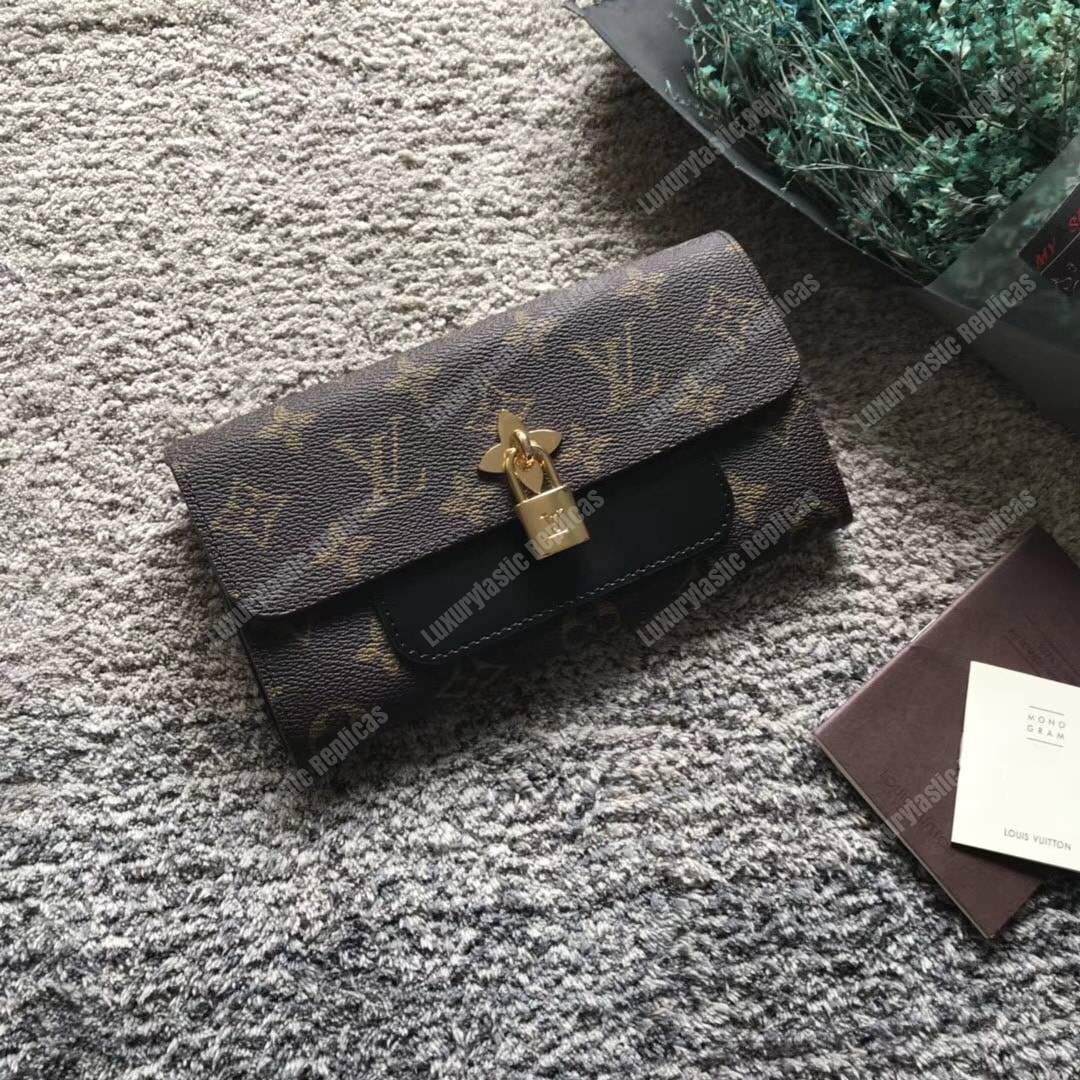 LV Flower Wallet Monogram Noir