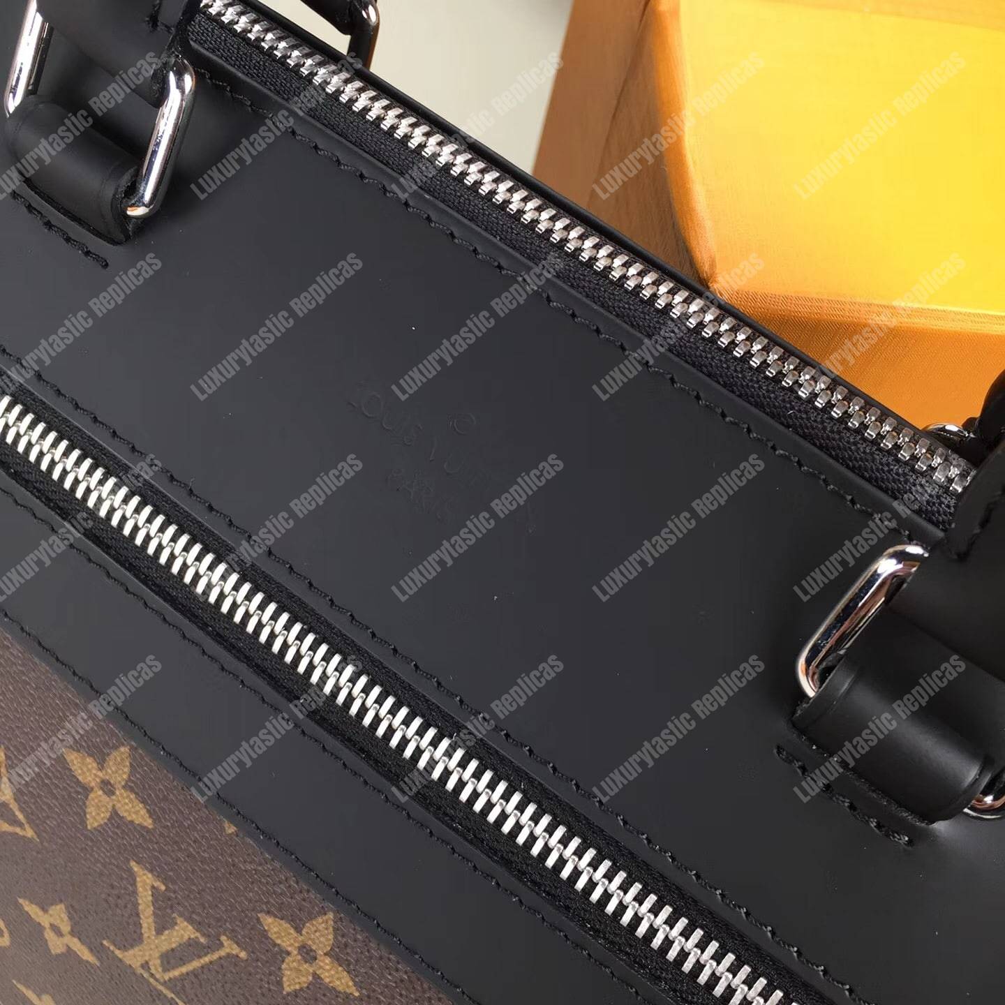 LV Porte-Documents Jour Monogram Macassar Canvas