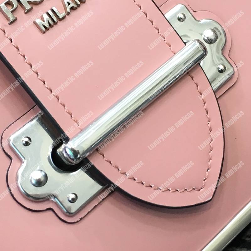 Pra*a cahier calf leather bag pink