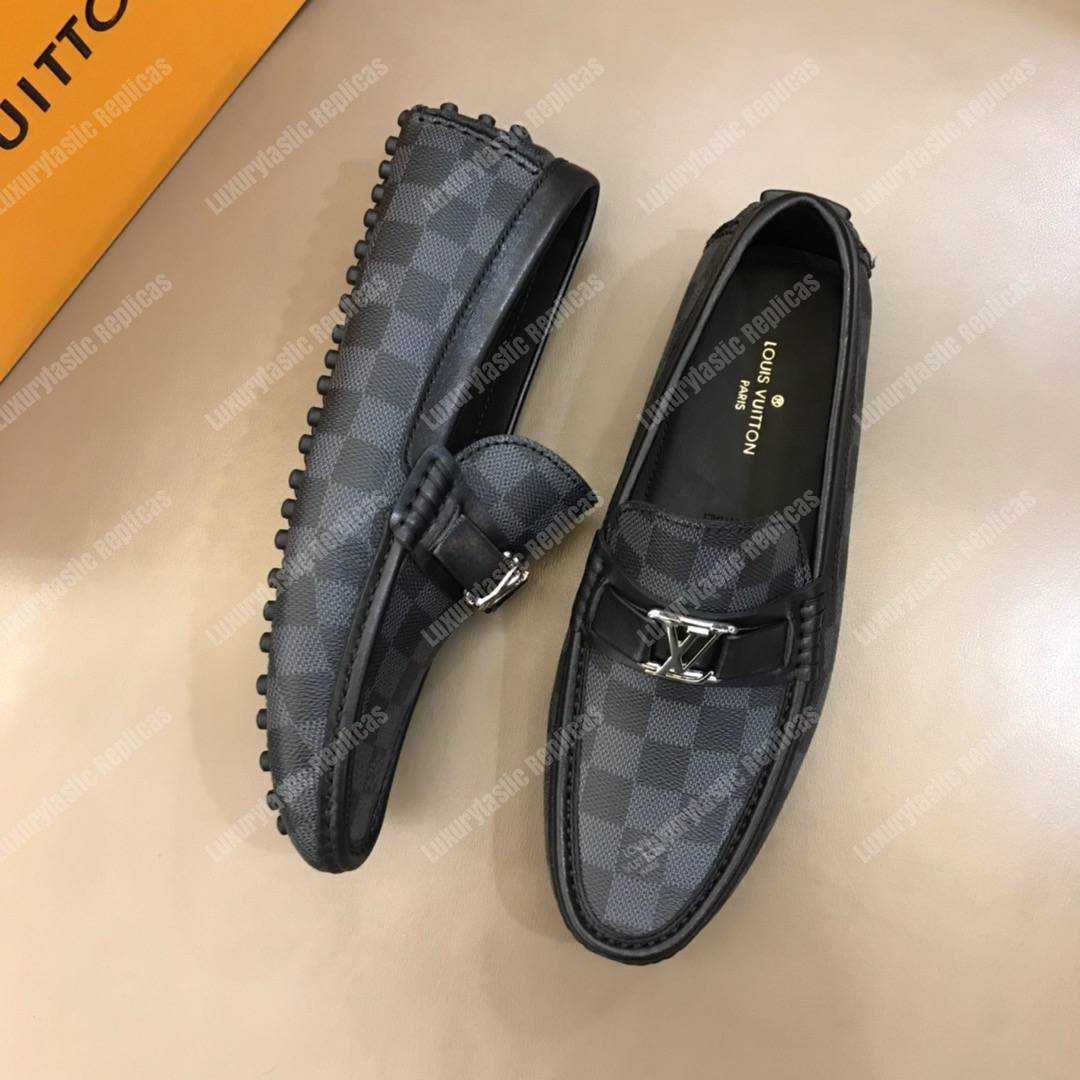 LV Hockenheim Mocassin Damier Graphite