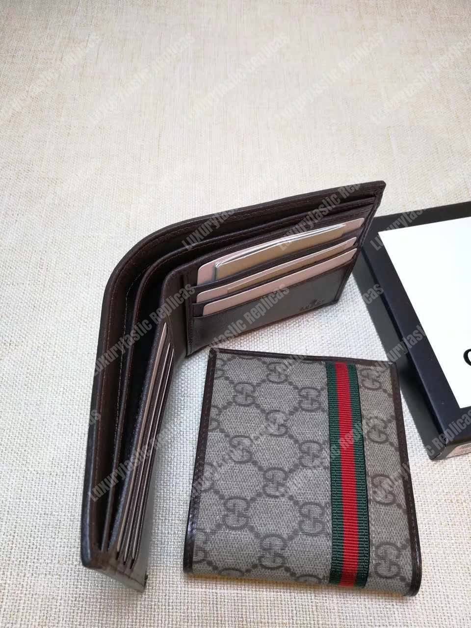 G*u*i gg sup*e web bi-fold wallet