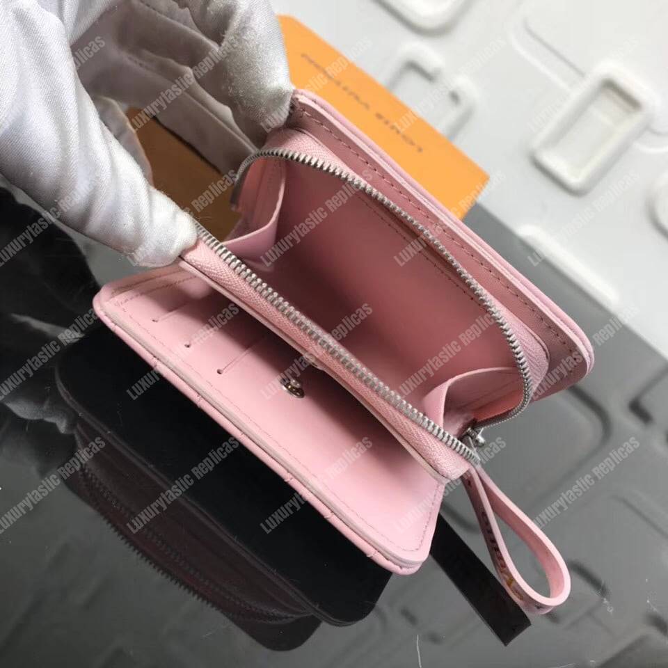 LV New Wave Zipped Compact Wallet Smoothie Pink