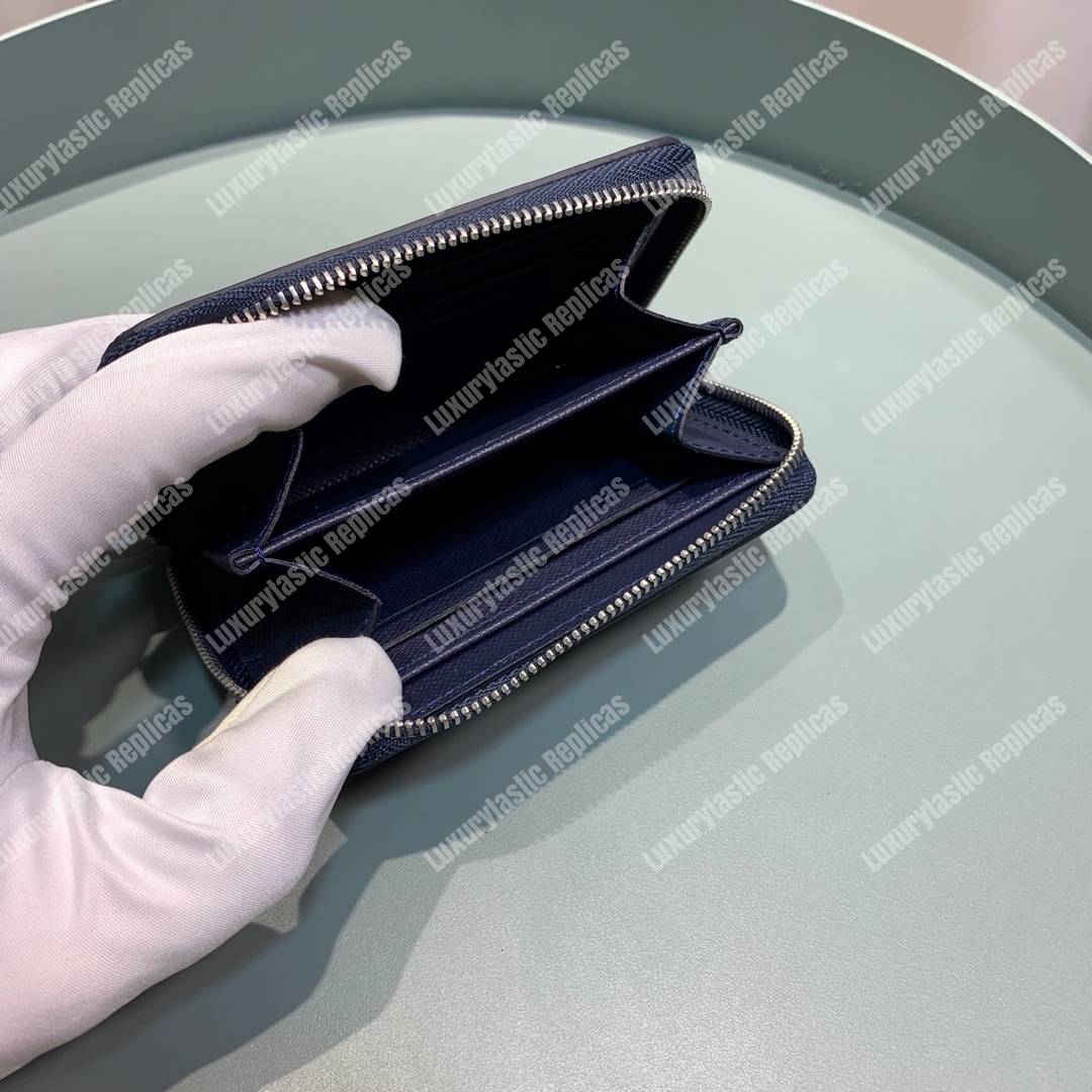 LV Zippy Coin Purse Epi Leather Indigo
