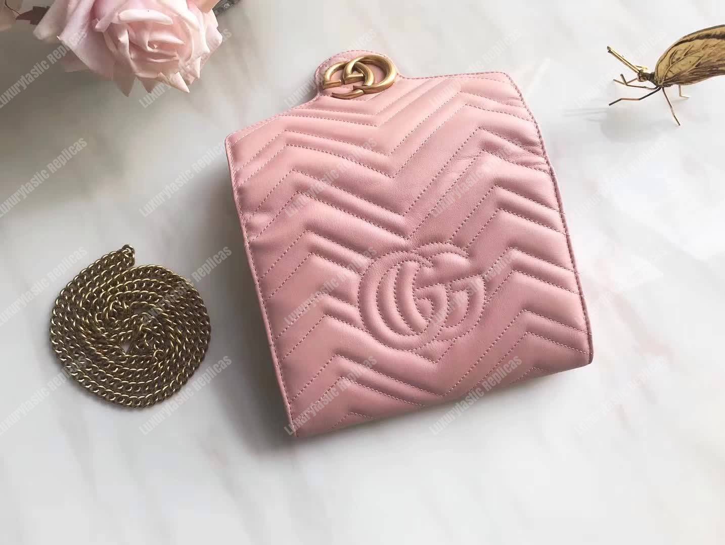 G*u*i gg marmont matelasse mini bag magnolia