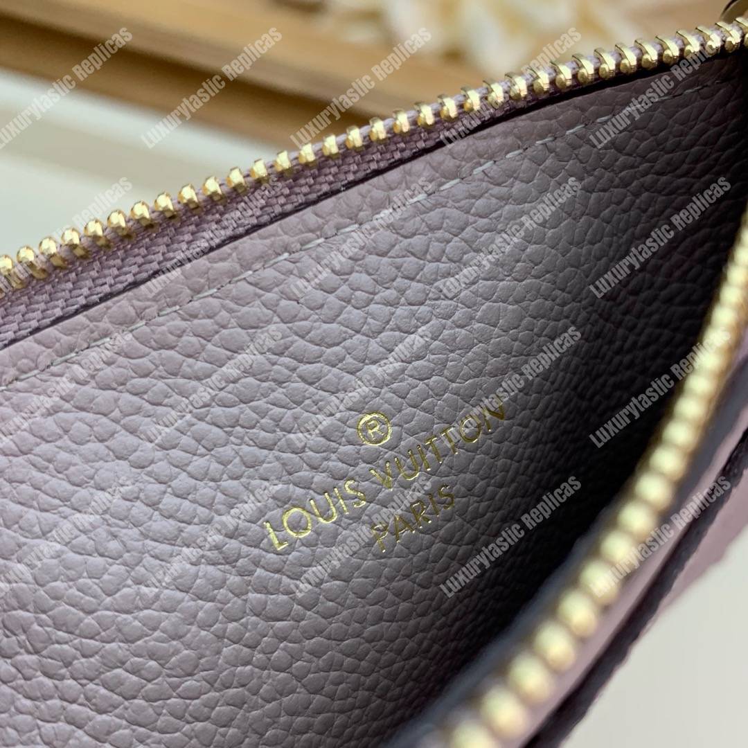 LV Zipped Card Holder Monogram Taupe