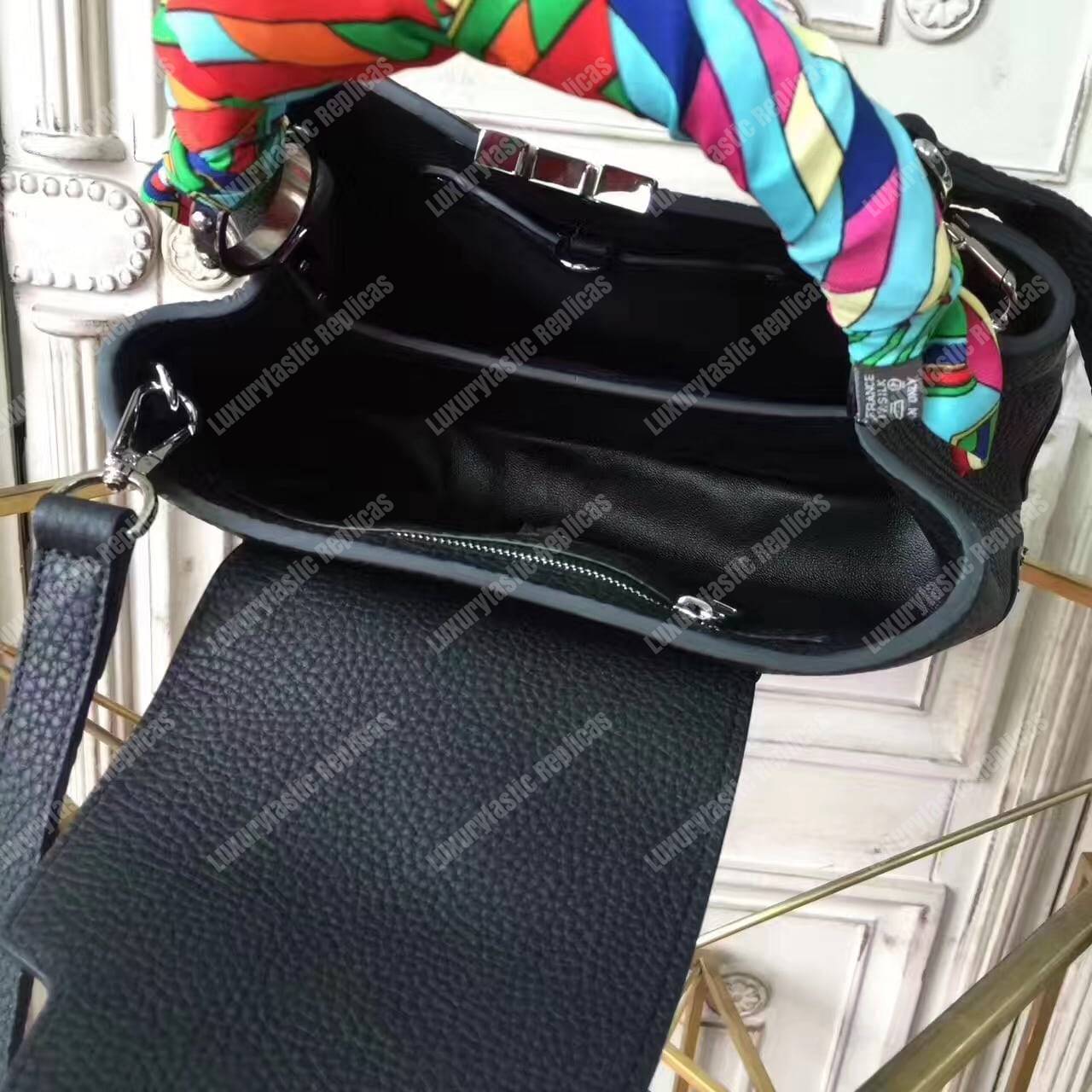 LV Capucines PM Python