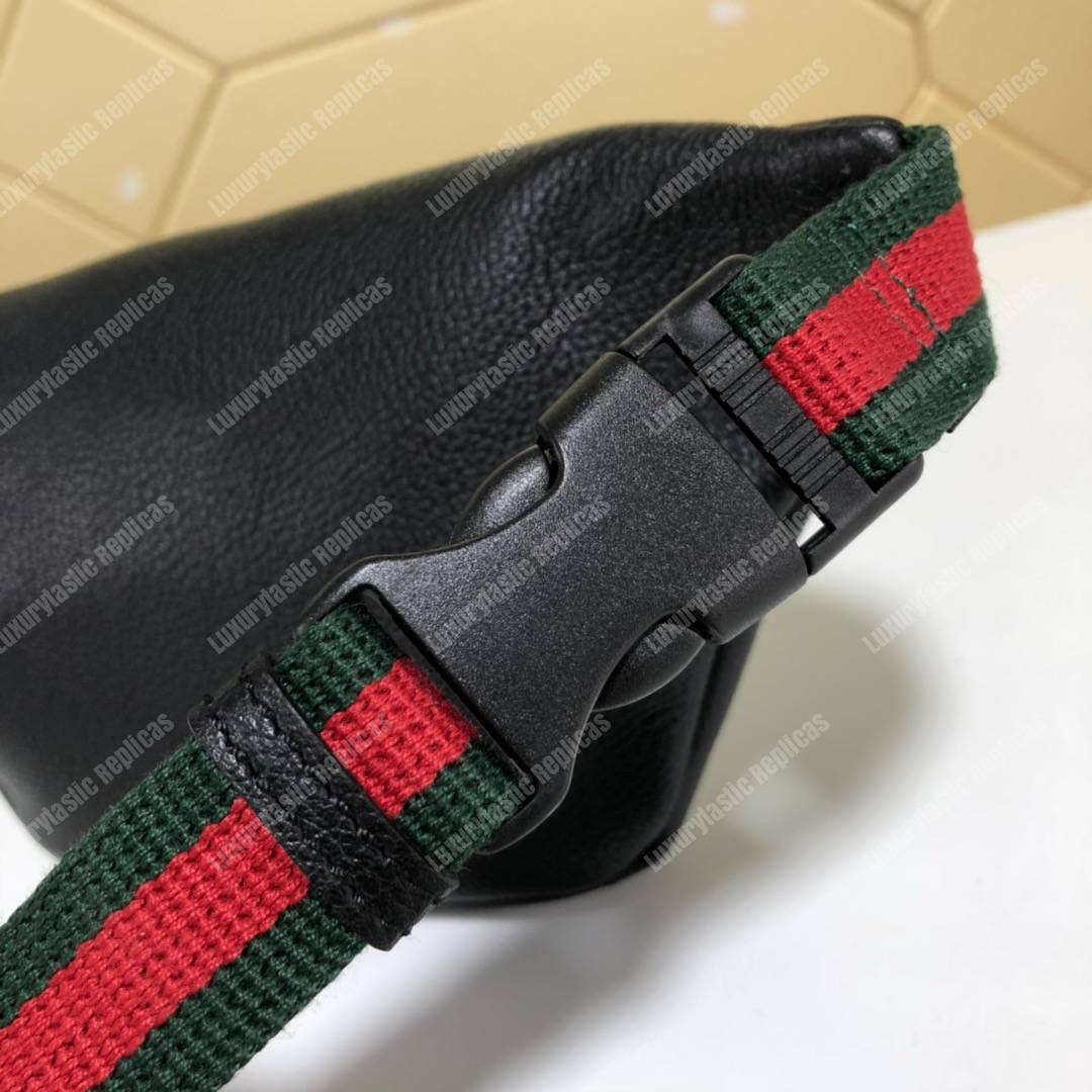 G*u*i print small belt bag black