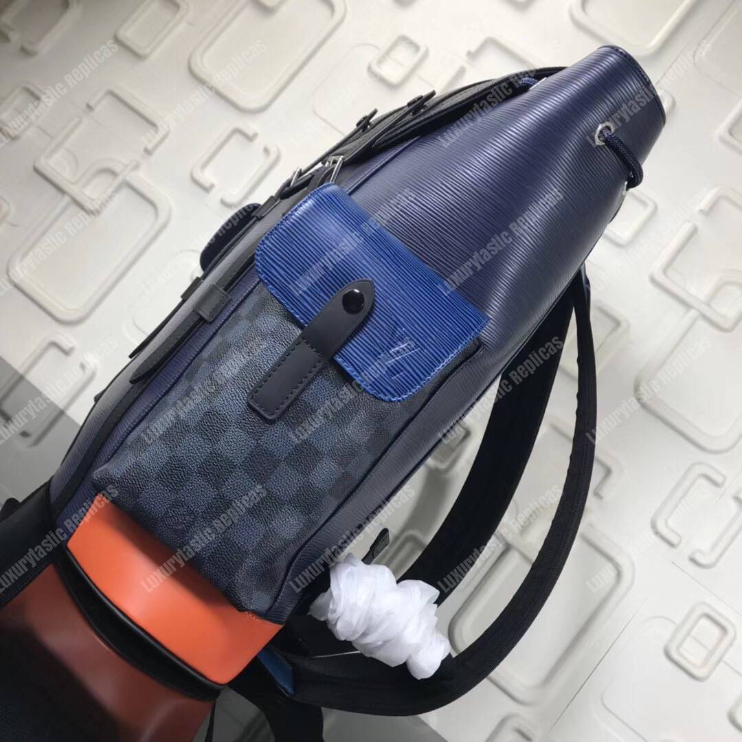 LV Christopher Backpack Epi Leather Patchwork Edition