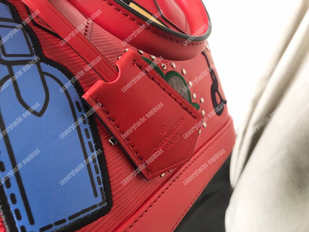 LV Alma BB Epi Leather Trunk-Maker Red