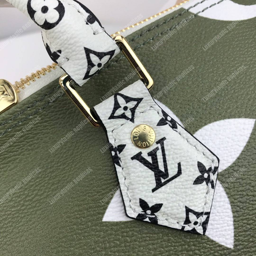 LV Speedy Bandouliere 30 Monogram Geant Creme