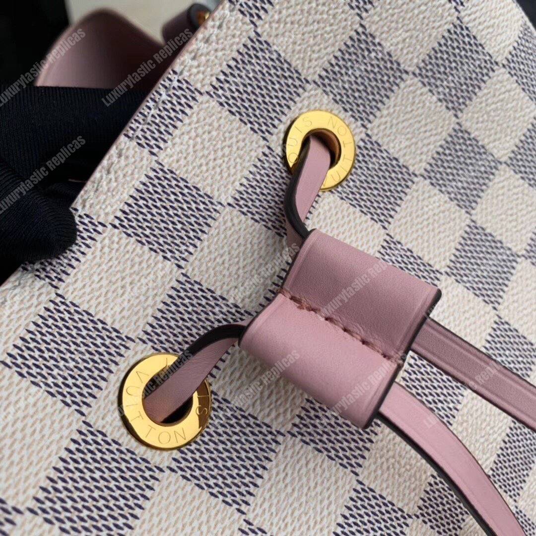 LV NéoNoé Damier Azur Canvas Eau de Rose Limited Edition