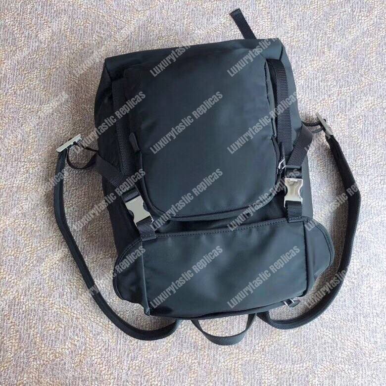 Pra*a technical fabric backpack black