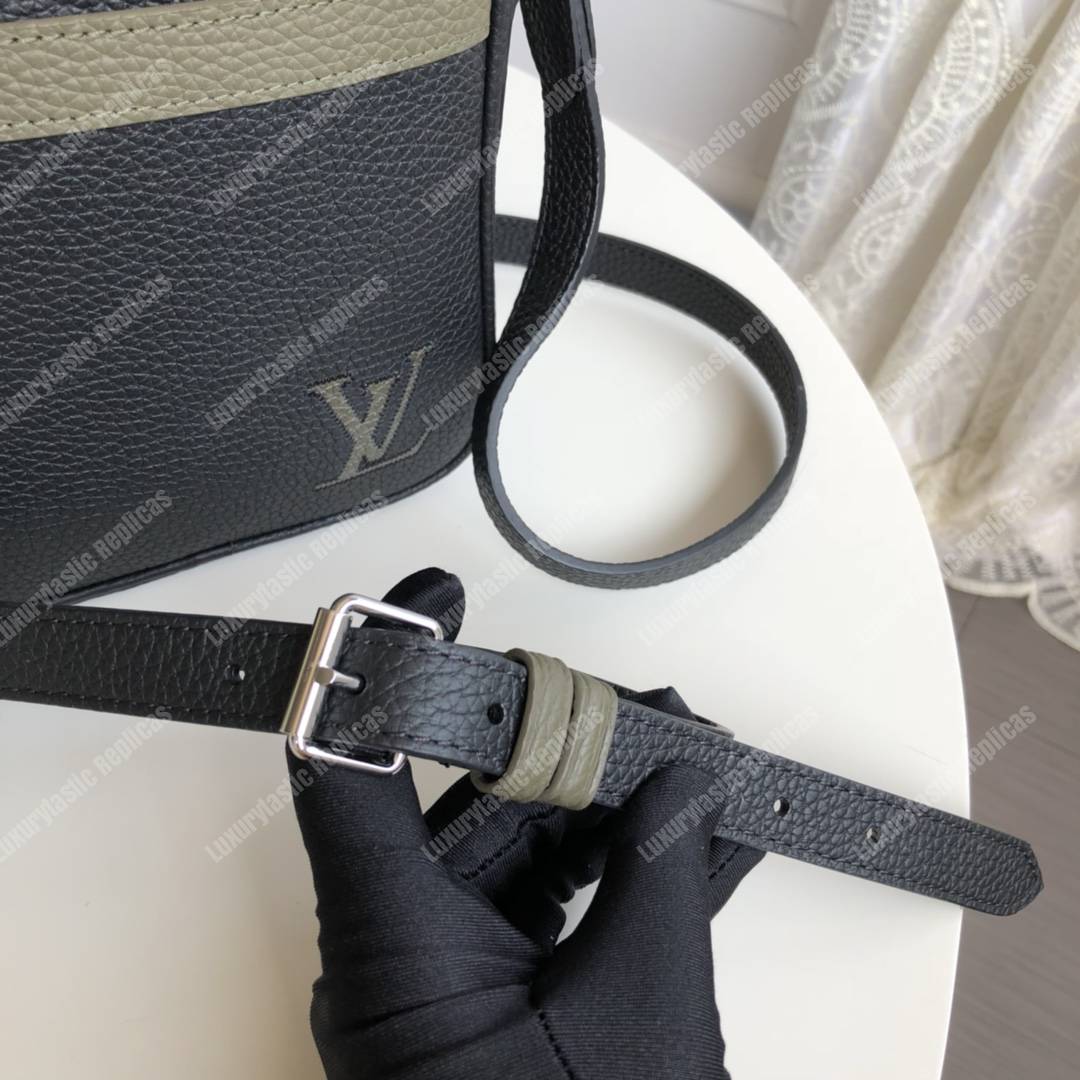 LV Danube Slim PM Black/Khaki