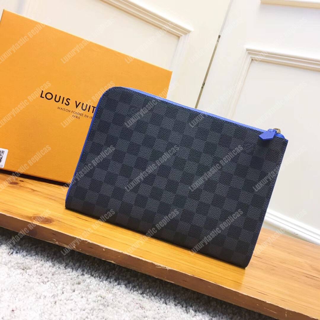 LV Pochette Jour PM Damier Graphite Blue