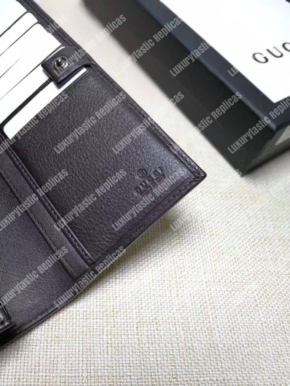 G*u*i gg sup*e continental wallet web grey