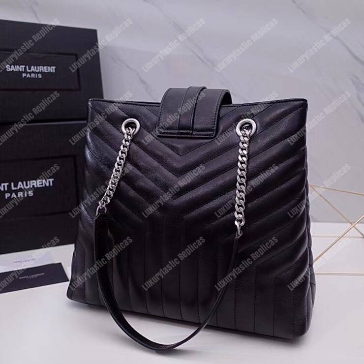 Saint Laurent Large Loulou Shopping Bag Black