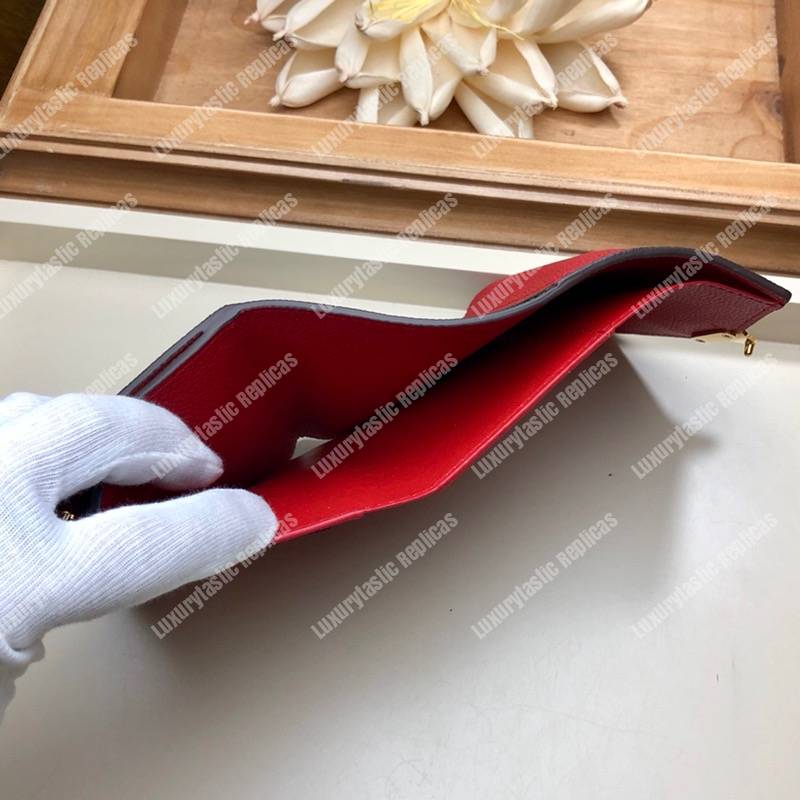 LV Pallas Compact Wallet Monogram Cerise Red