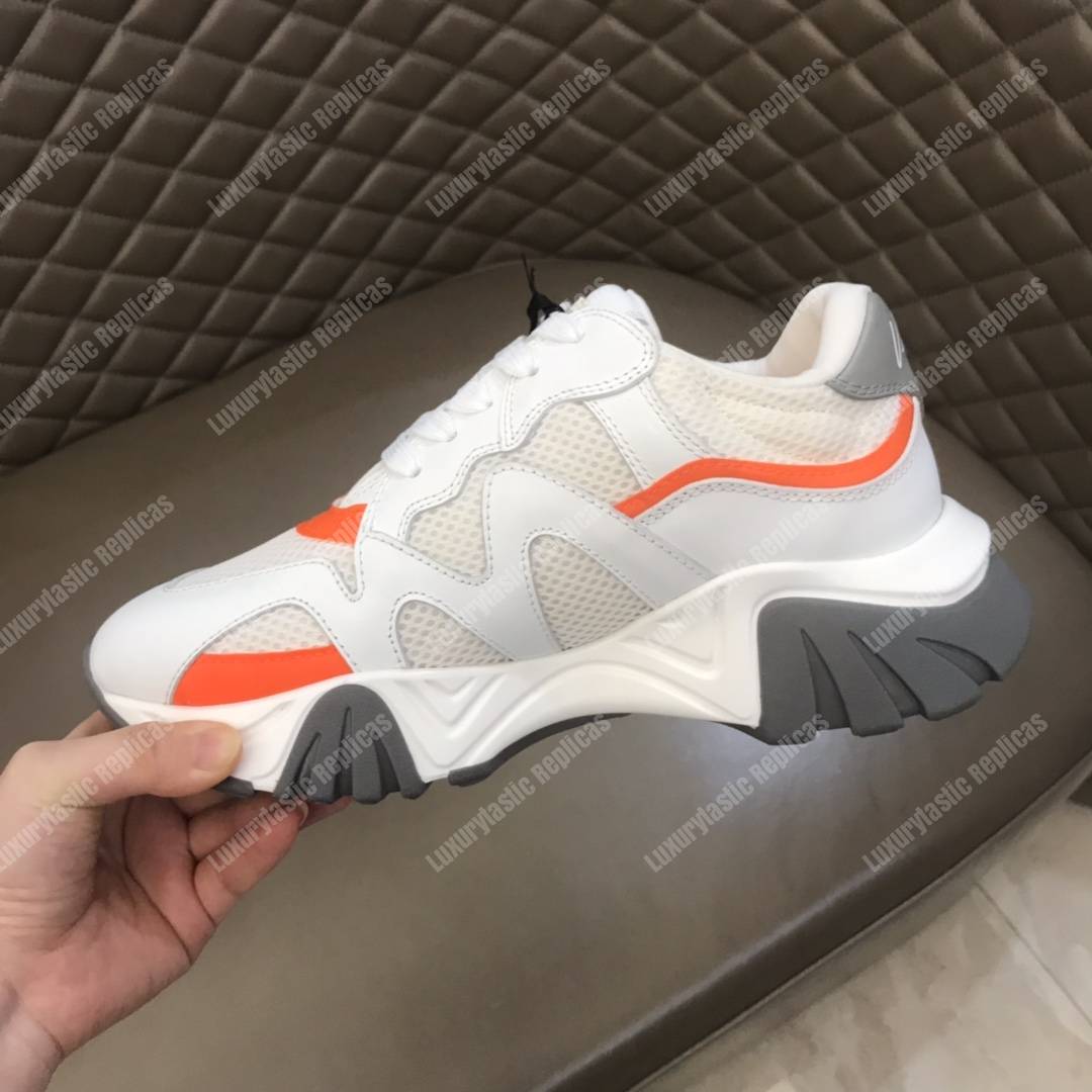 Versace Squalo Sneakers White/Orange