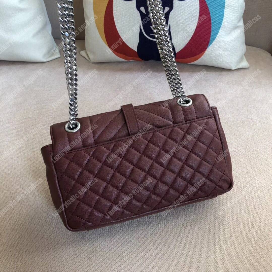 Saint Laurent Classic Medium Soft Envelope Dark Red