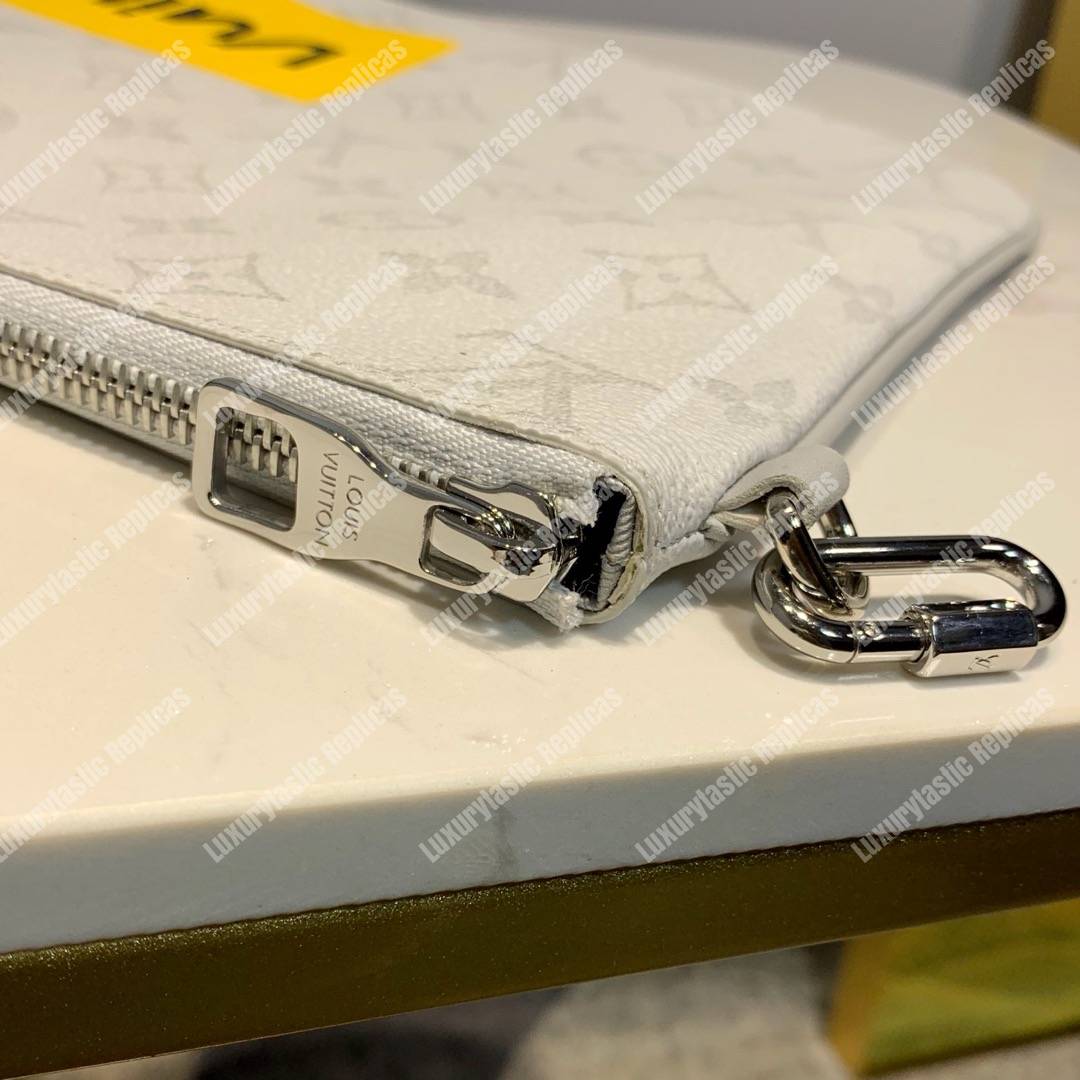 LV Zipped Pouch GM Monogram White