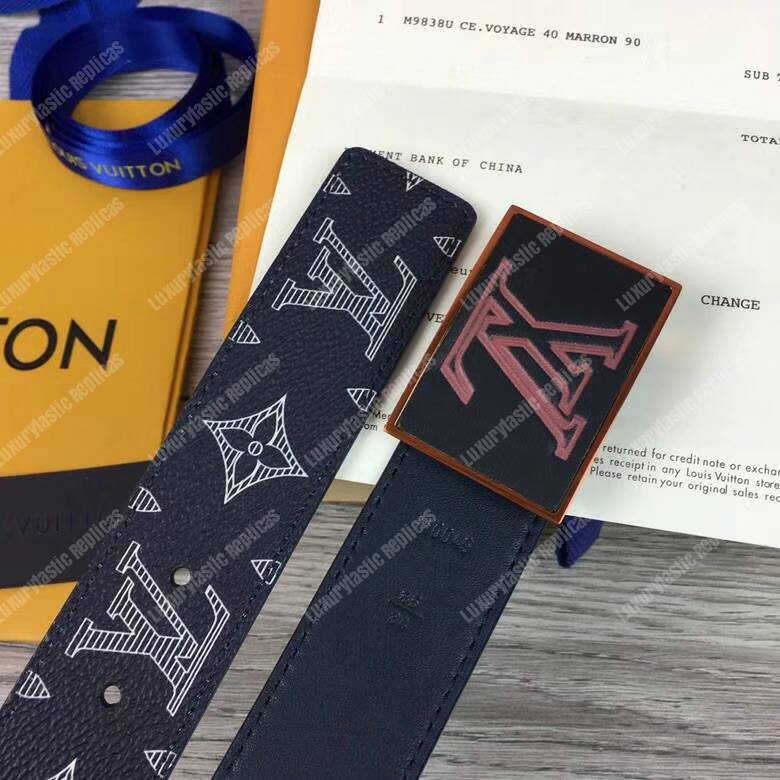 LV 35MM Metropole Monogram Upside Down Ink Belt