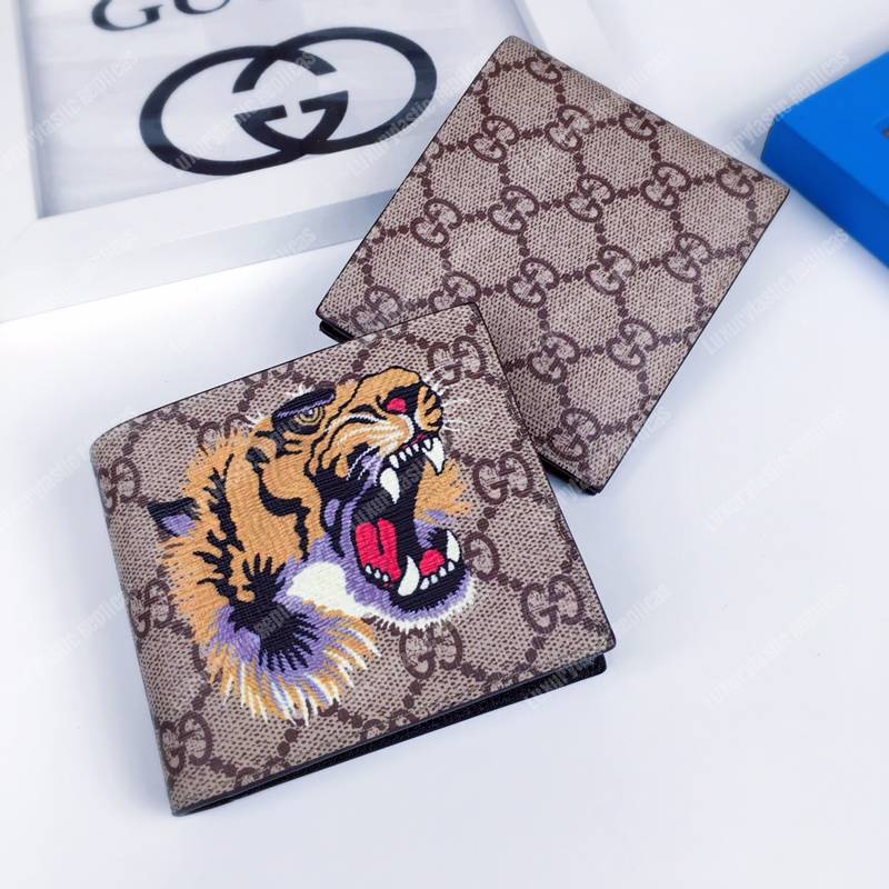 G*u*i tiger print gg sup*e wallet