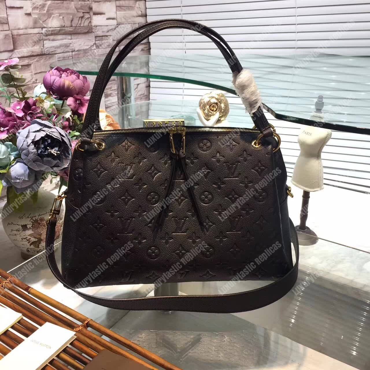 LV Ponthieu PM Monogram Empreinte Leather Noir