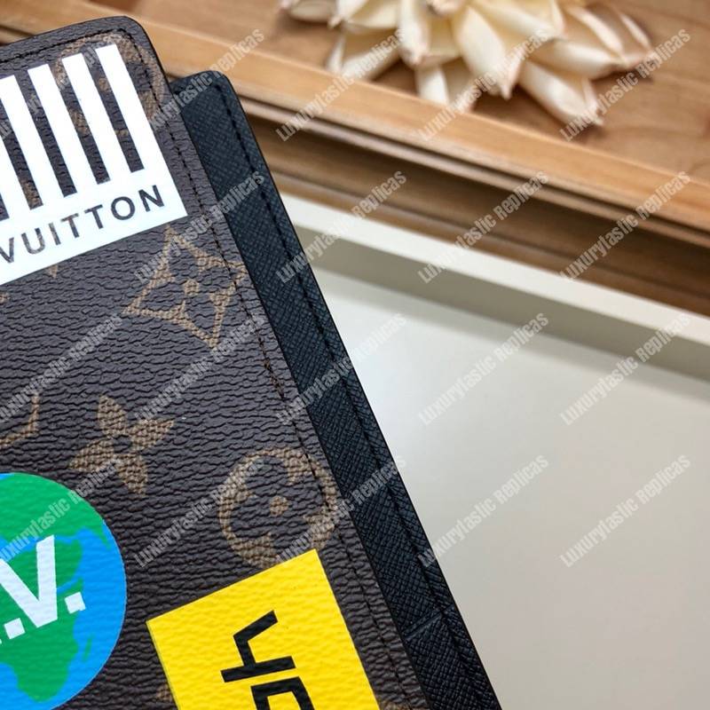 LV Brazza Wallet Monogram Marron