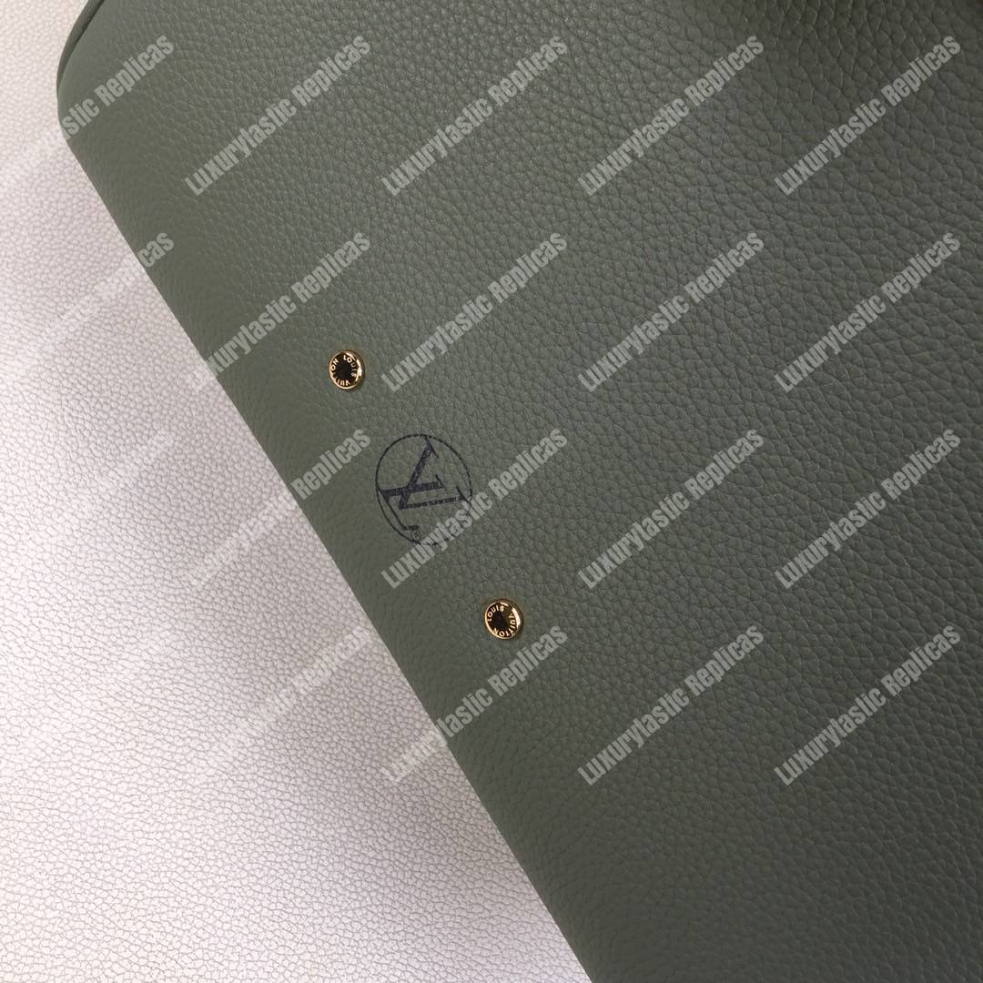 LV Milla PM Veau Nuage Green