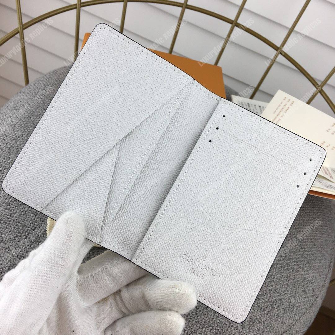 LV Pocket Organiser Taiga Monogram White