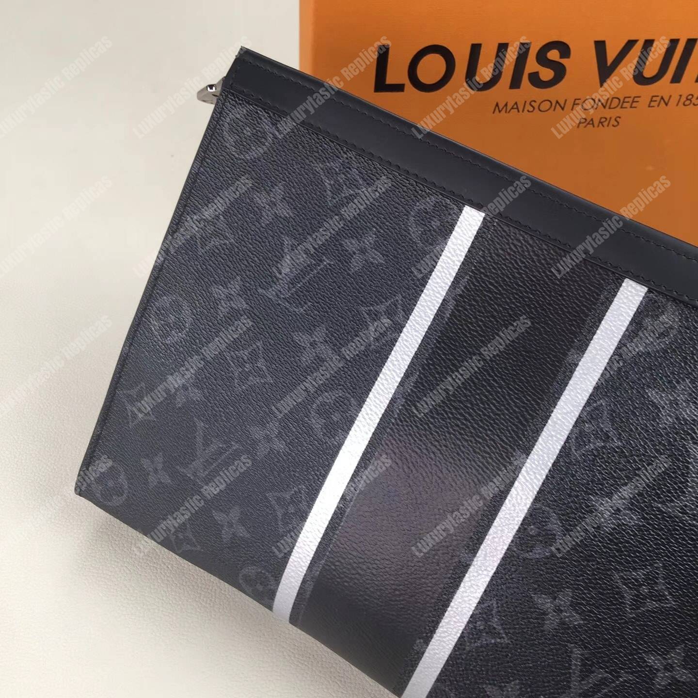 LV Pochette Voyage MM Monogram Eclipse Canvas