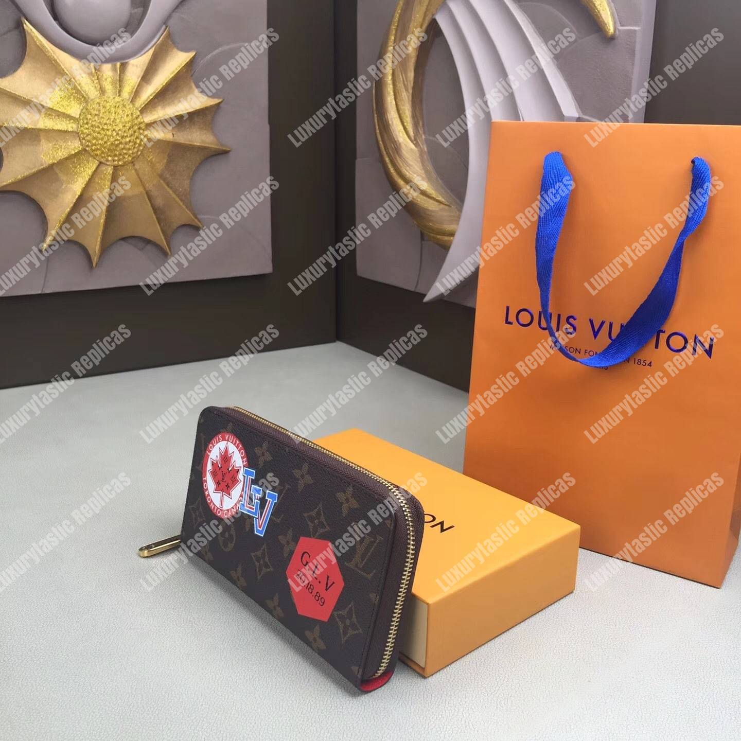 LV Zippy Wallet My LV World Tour Monogram Red