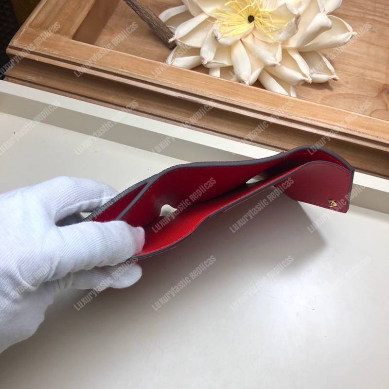 LV Zoé Wallet Damier Ebene Fuchsia colored leather