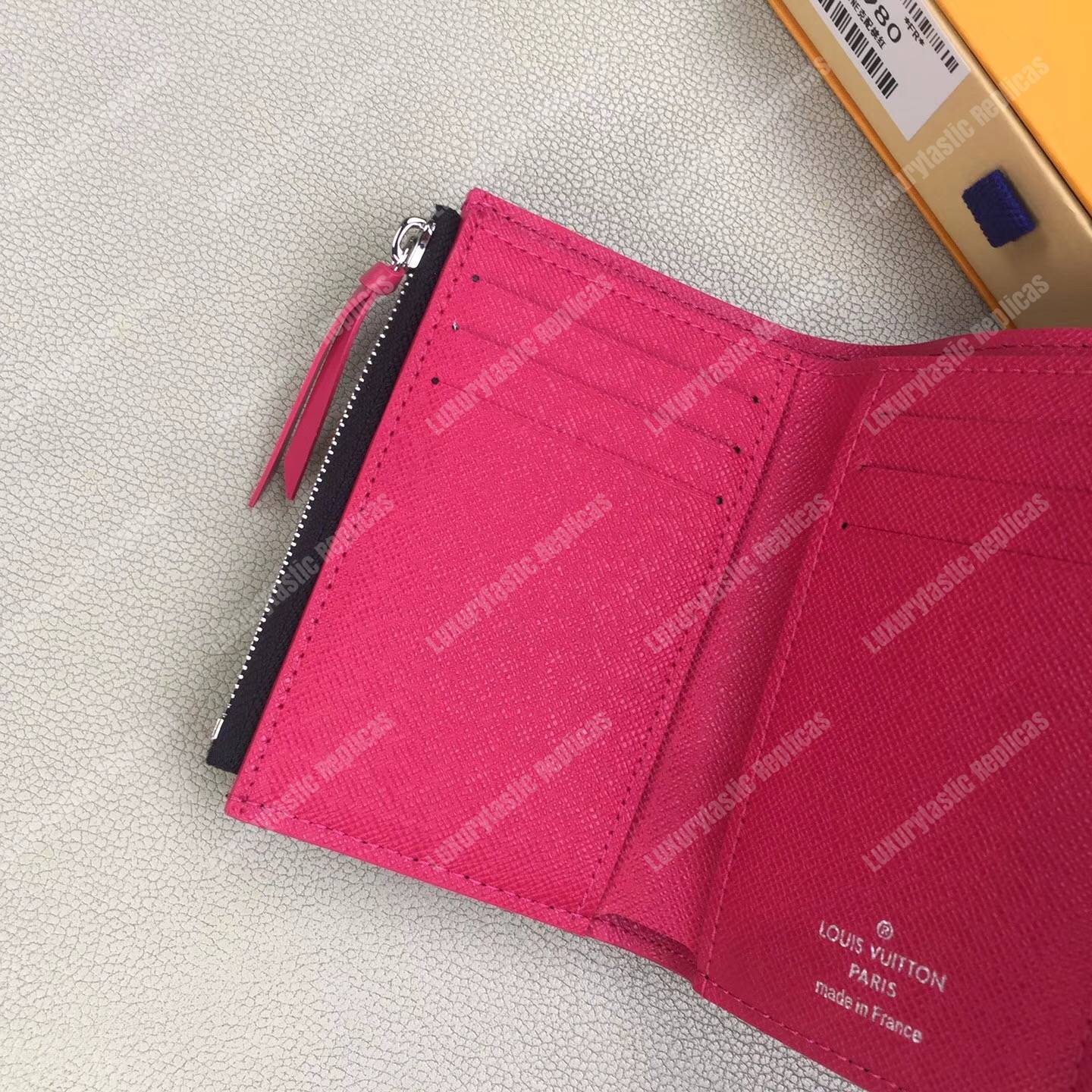 LV Victorine Wallet Epi Leather Black