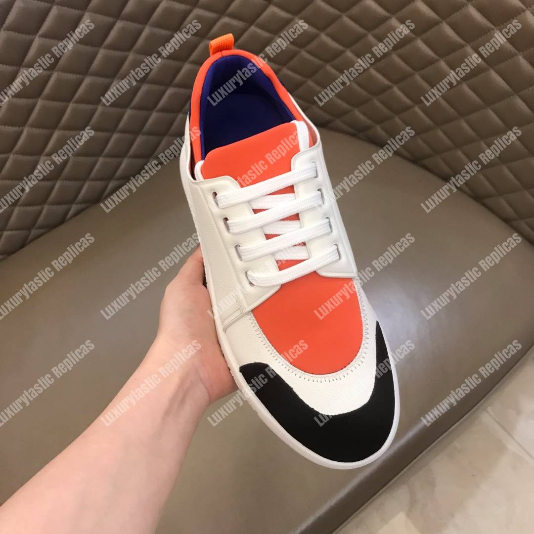 H**mes trail sneaker multicolore orange
