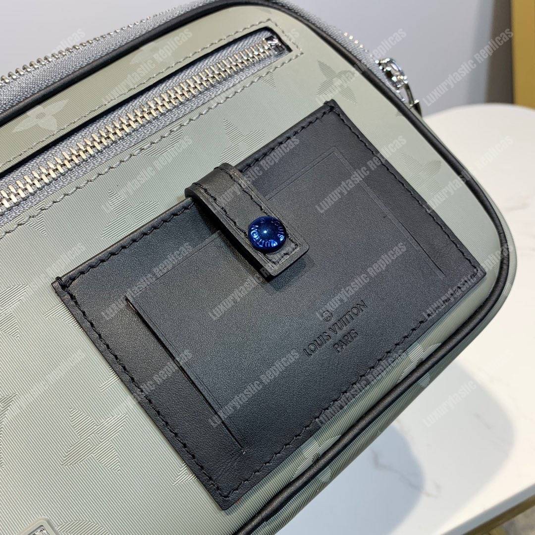 LV Alpha Clutch Spring Summer 2019 Sliver Monogram Satellite