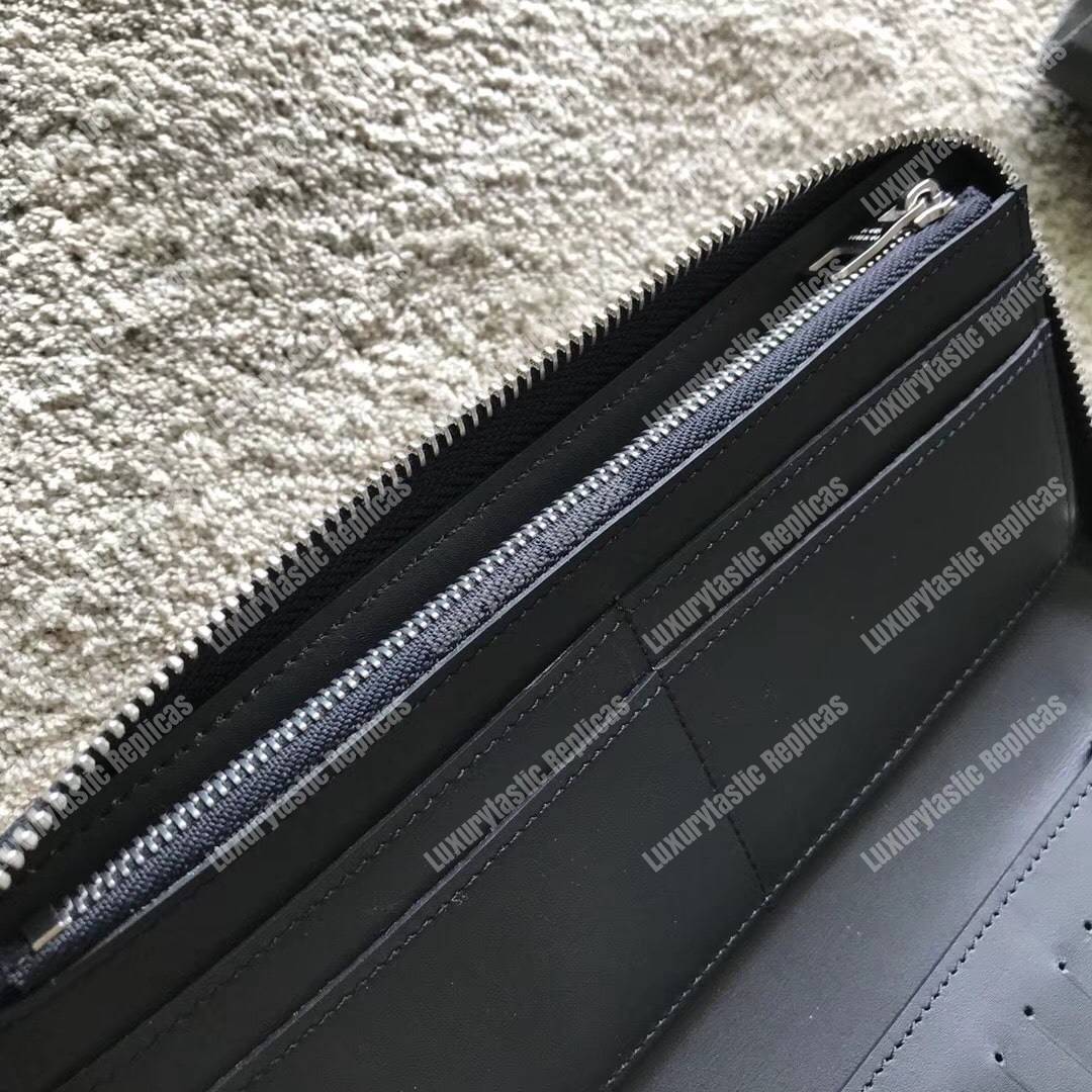 LV Zippy Wallet Vertical Damier Coastline Canvas