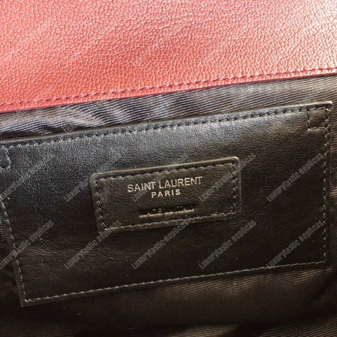 Saint Laurent Classic Medium Soft Envelope Dark Red