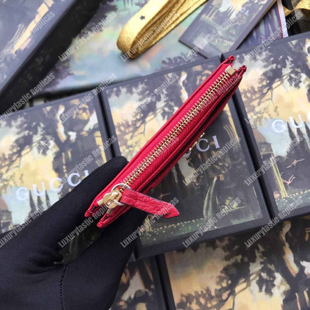 G*u*i gg marmont card case red