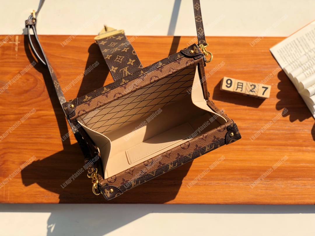 LV Petite Malle Monogram Reverse Canvas