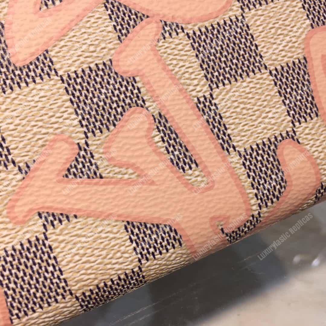 LV Clemence Wallet Damier Azur Canvas